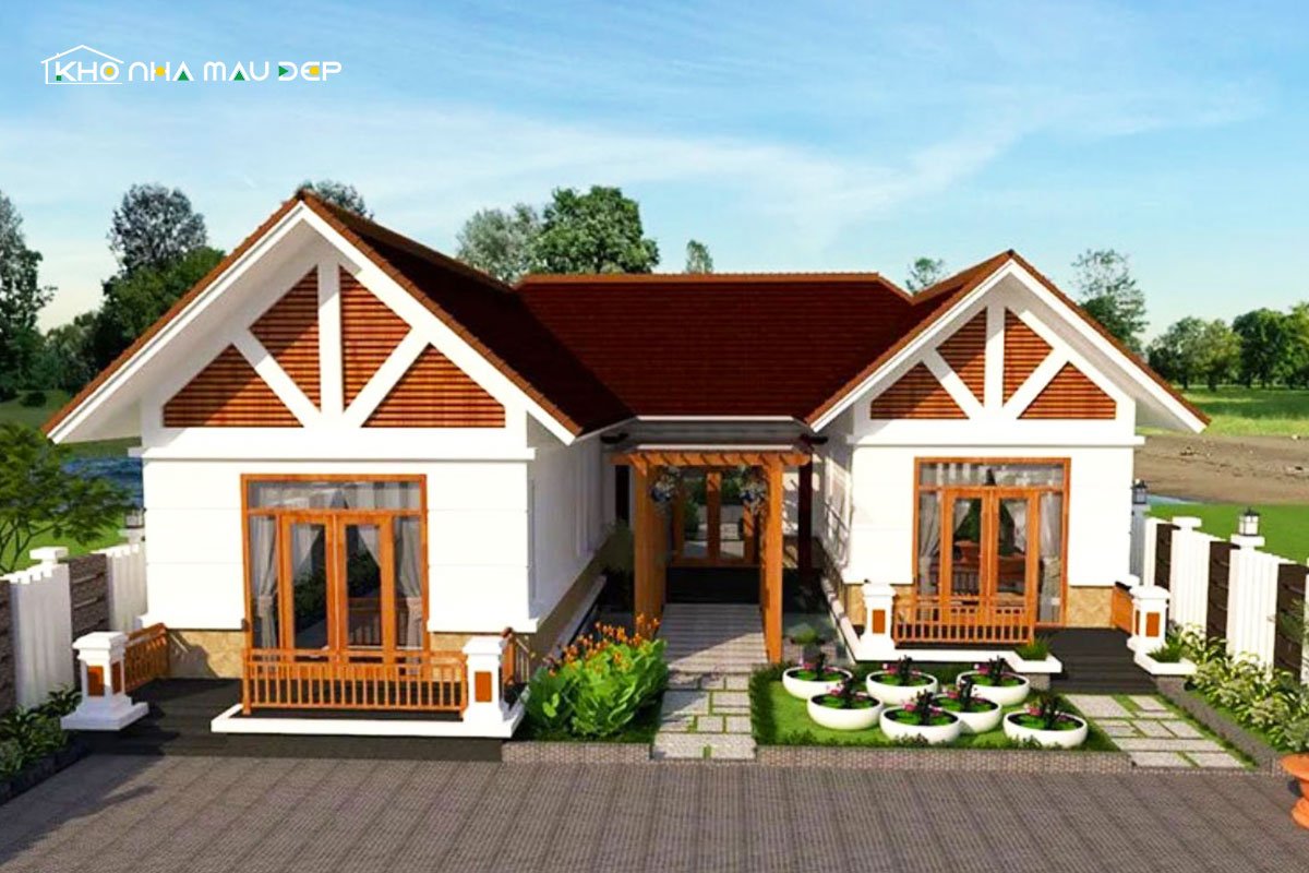 nhà cấp 4 chữ u