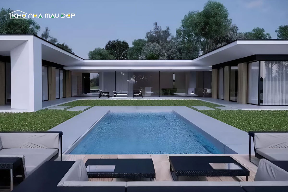 nhà cấp 4 chữ u