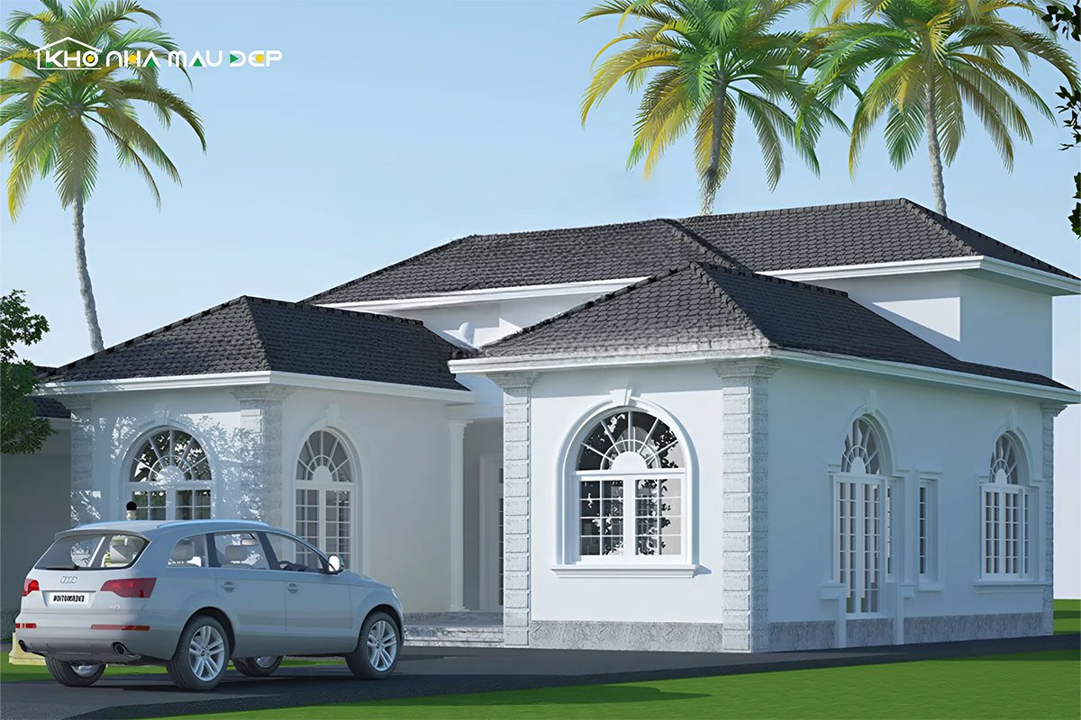 nhà cấp 4 chữ u