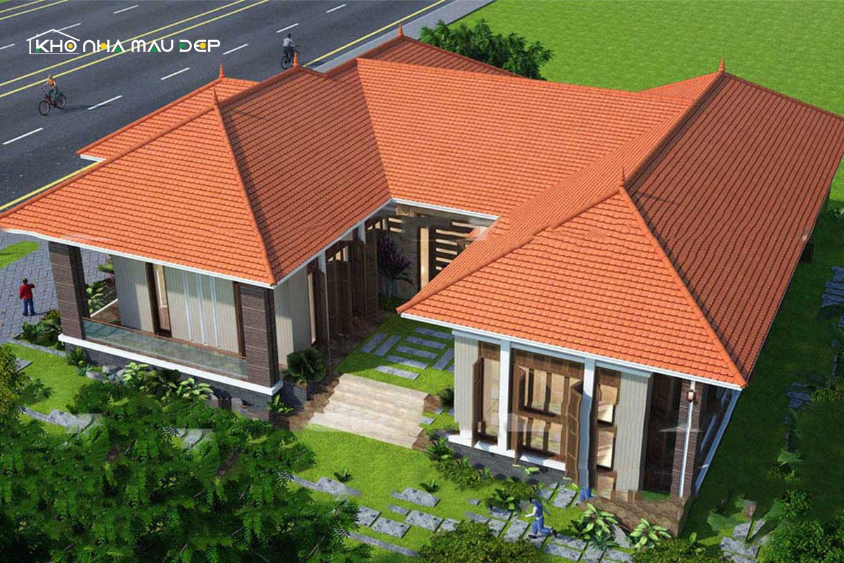 nhà cấp 4 chữ u