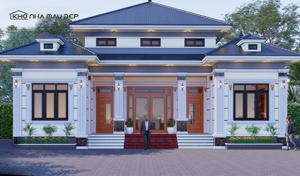 nhà cấp 4 chữ u