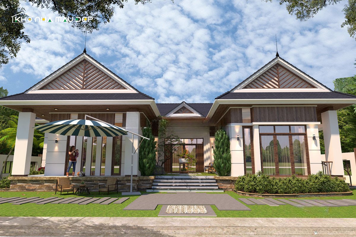 nhà cấp 4 chữ u