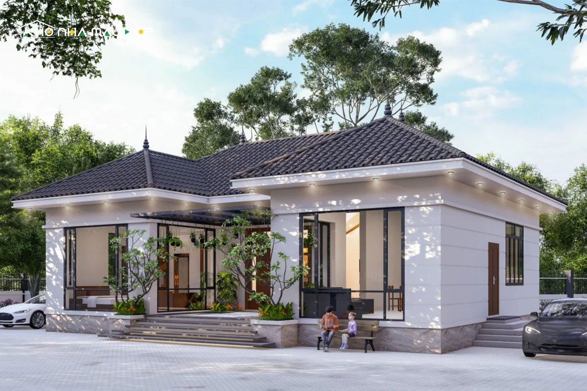 nhà cấp 4 chữ u