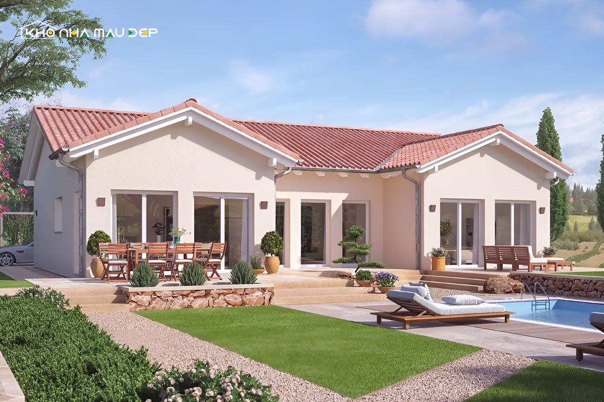 nhà cấp 4 chữ u