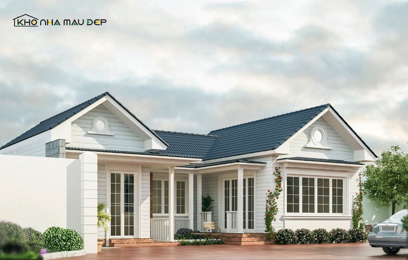 Nhà cấp 4 mái Thái ngói kim loại