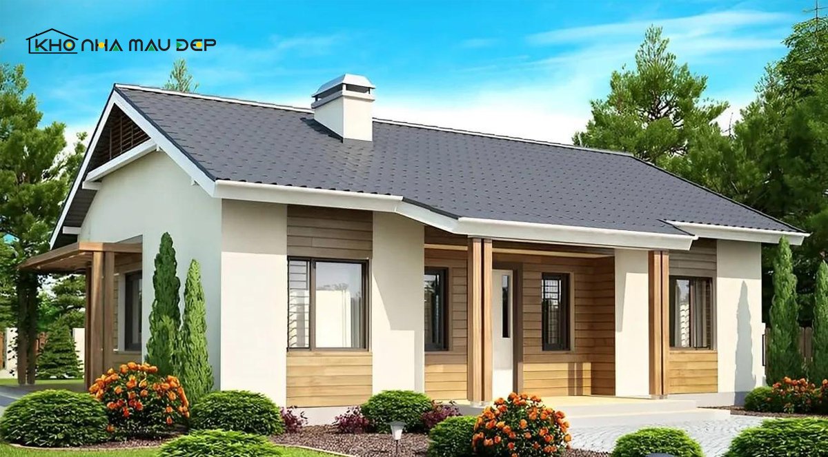 nhà cấp 4 mái tôn nông thôn