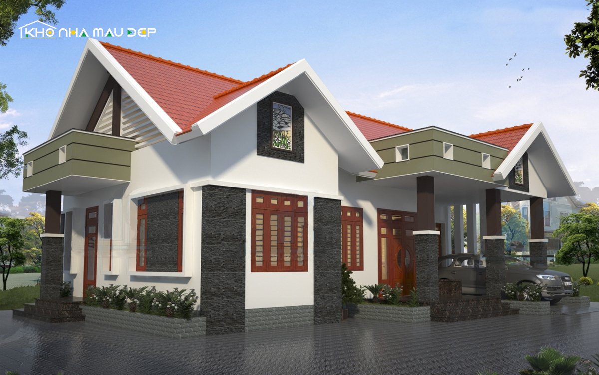 nhà cấp 4 mái tôn nông thôn