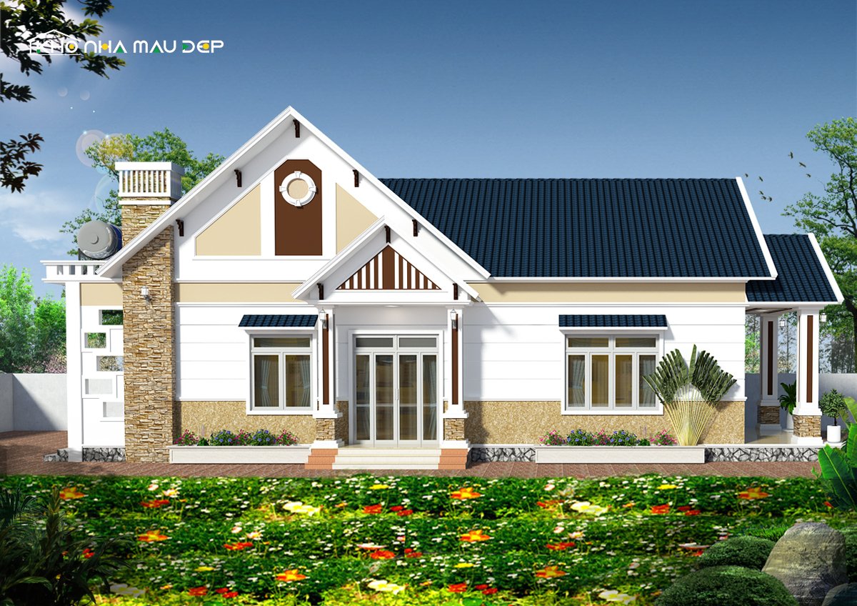 nhà cấp 4 mái tôn nông thôn