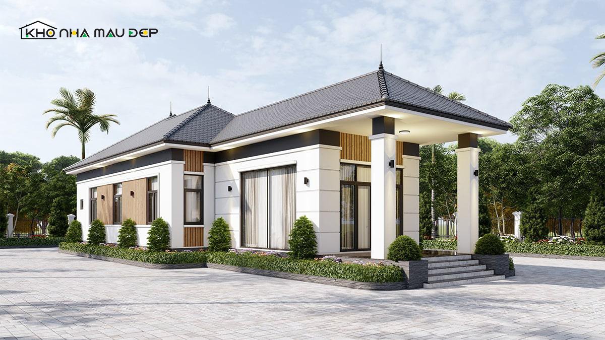 nhà cấp 4 mái tôn nông thôn