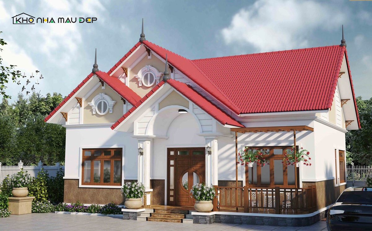 nhà cấp 4 mái tôn nông thôn