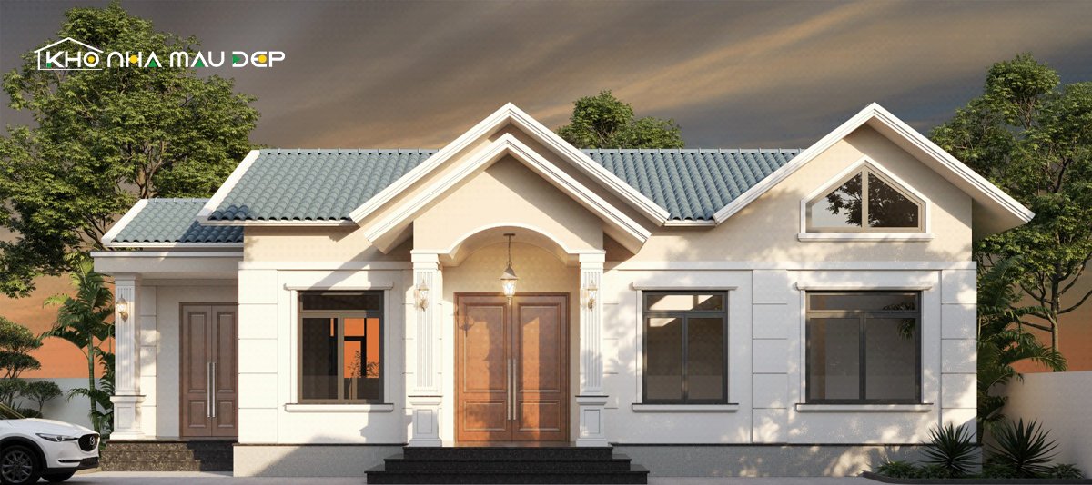 nhà cấp 4 mái tôn nông thôn