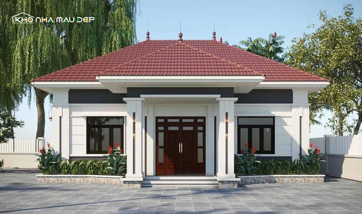 nhà cấp 4 mái tôn nông thôn