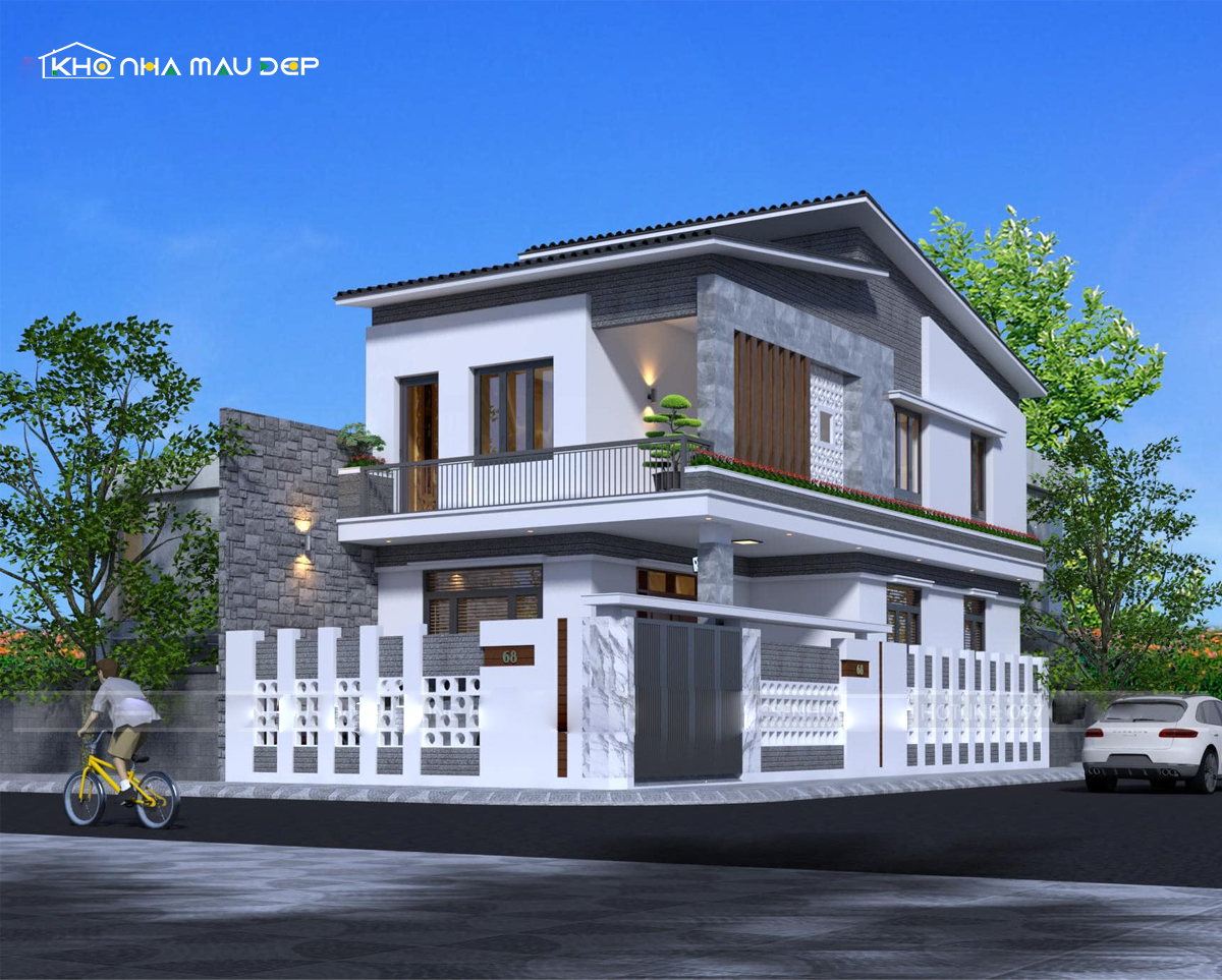 Nhà mái lệch 2 tầng sở hữu vô vàn ưu điểm nổi bật