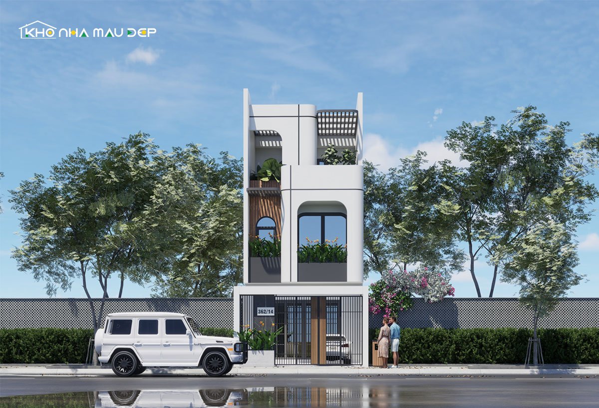 mẫu nhà ống 3 tầng đẹp 5x20m 