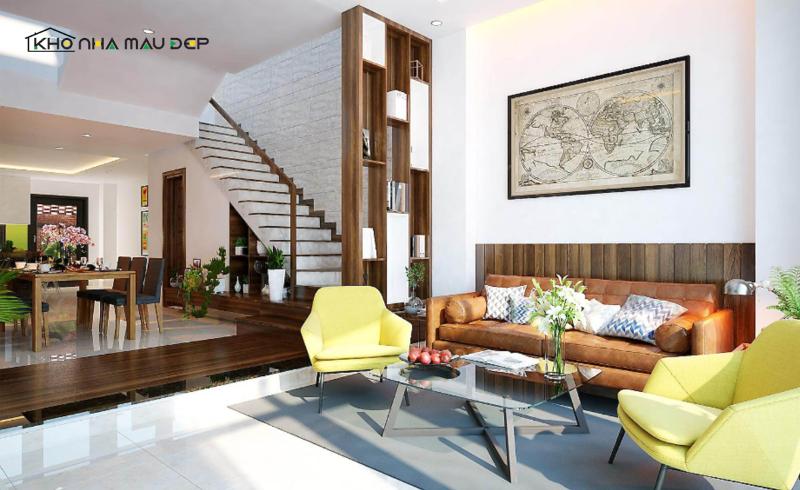 Mẫu thiết kế nhà phố 1 tầng có gác lửng