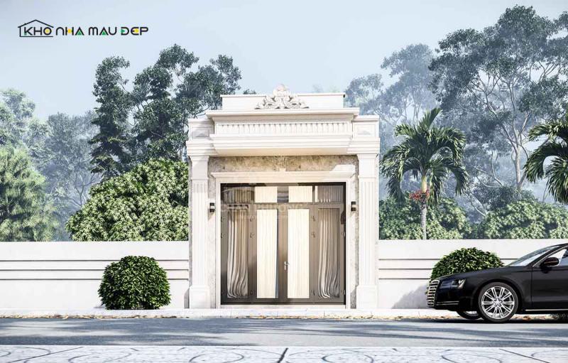 Mẫu thiết kế nhà phố 1 tầng phong cách tân cổ điển