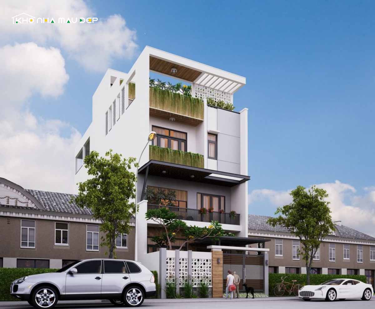 nhà phố 4 tầng
