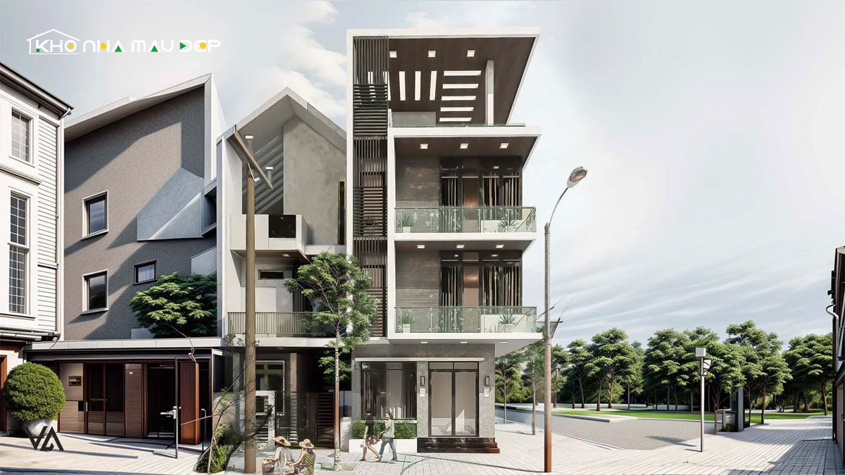 nhà phố 4 tầng