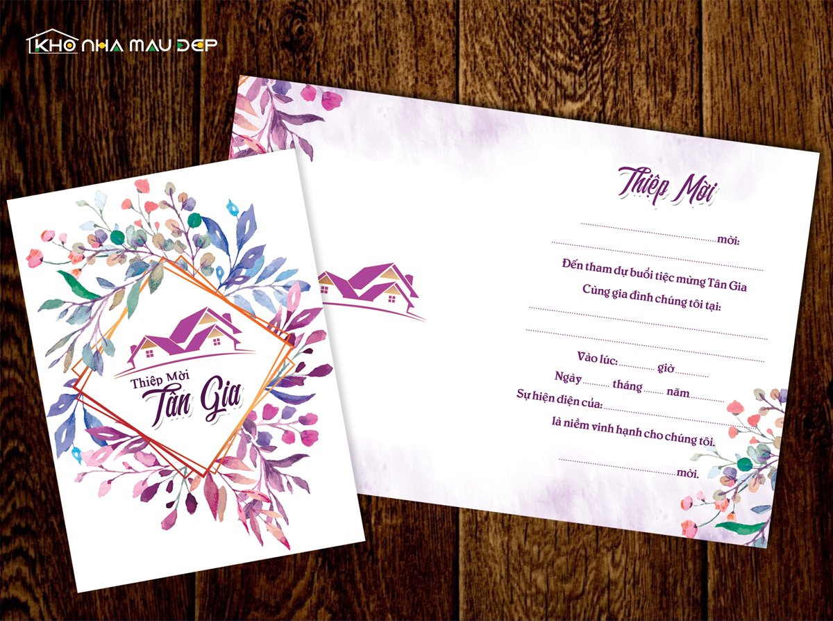 Thiệp mời tham dự tiệc tân gia