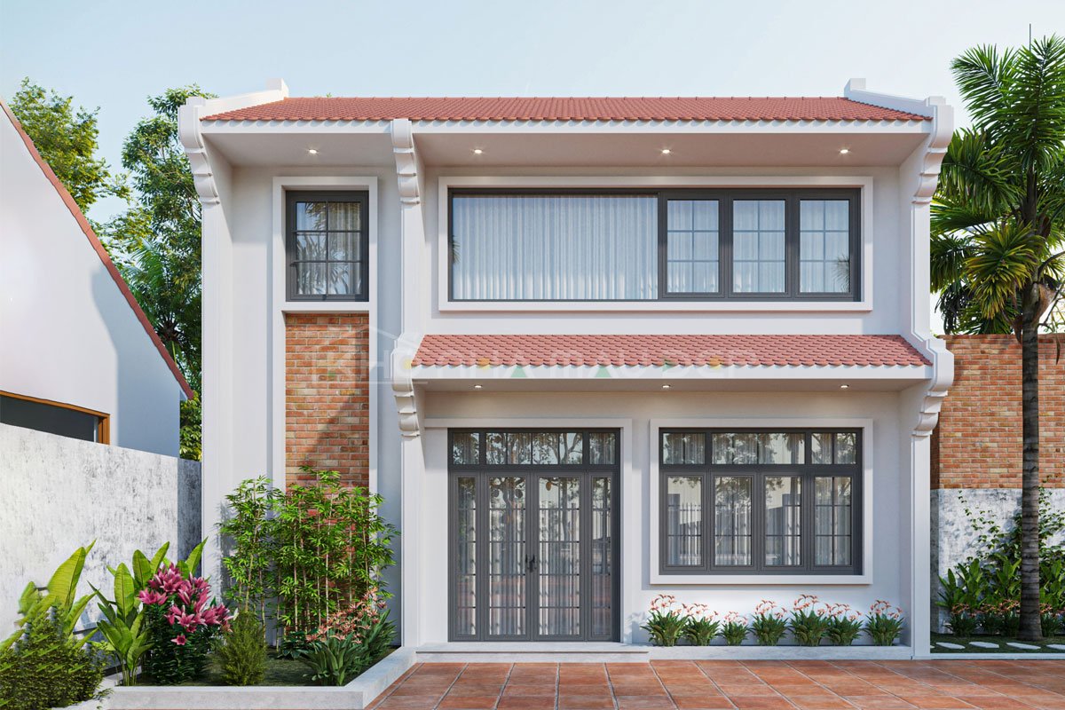 Thi công trọn gói: Nhà 2 tầng mái Thái cho anh Sáng tại Thái Bình