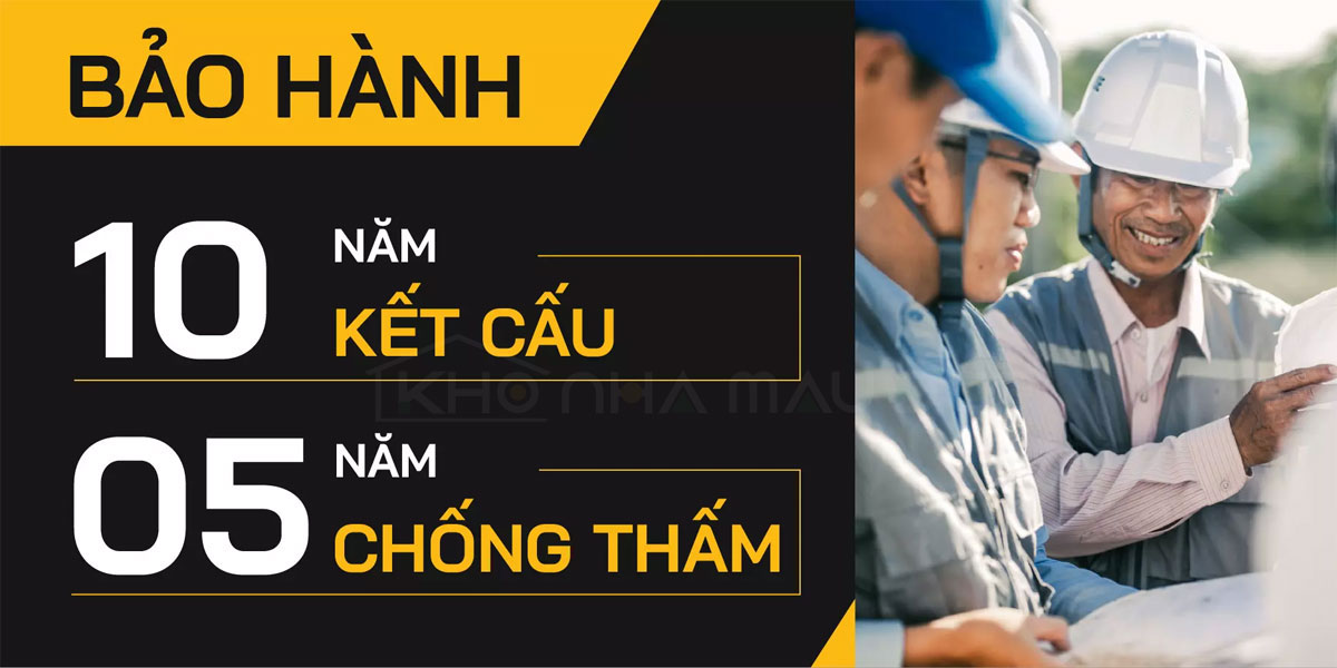 Chính sách bảo hành dịch vụ xây nhà trọn gói tại Đà Nẵng của Kho Nhà Mẫu Đẹp 