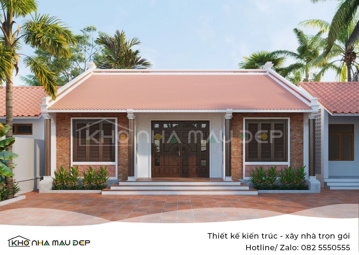 Xây nhà trọn gói: Nhà cấp 4 truyền thống anh Thắng, Lương Tài - Bắc Ninh