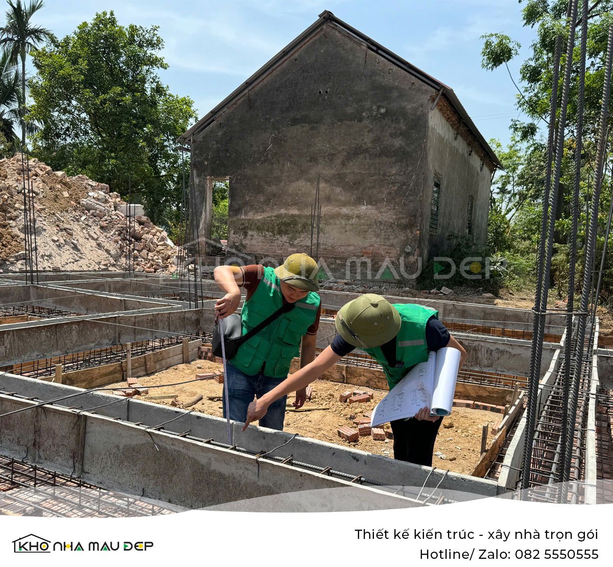 Xây nhà trọn gói: Nhà cấp 4 truyền thống anh Thắng, Lương Tài - Bắc Ninh