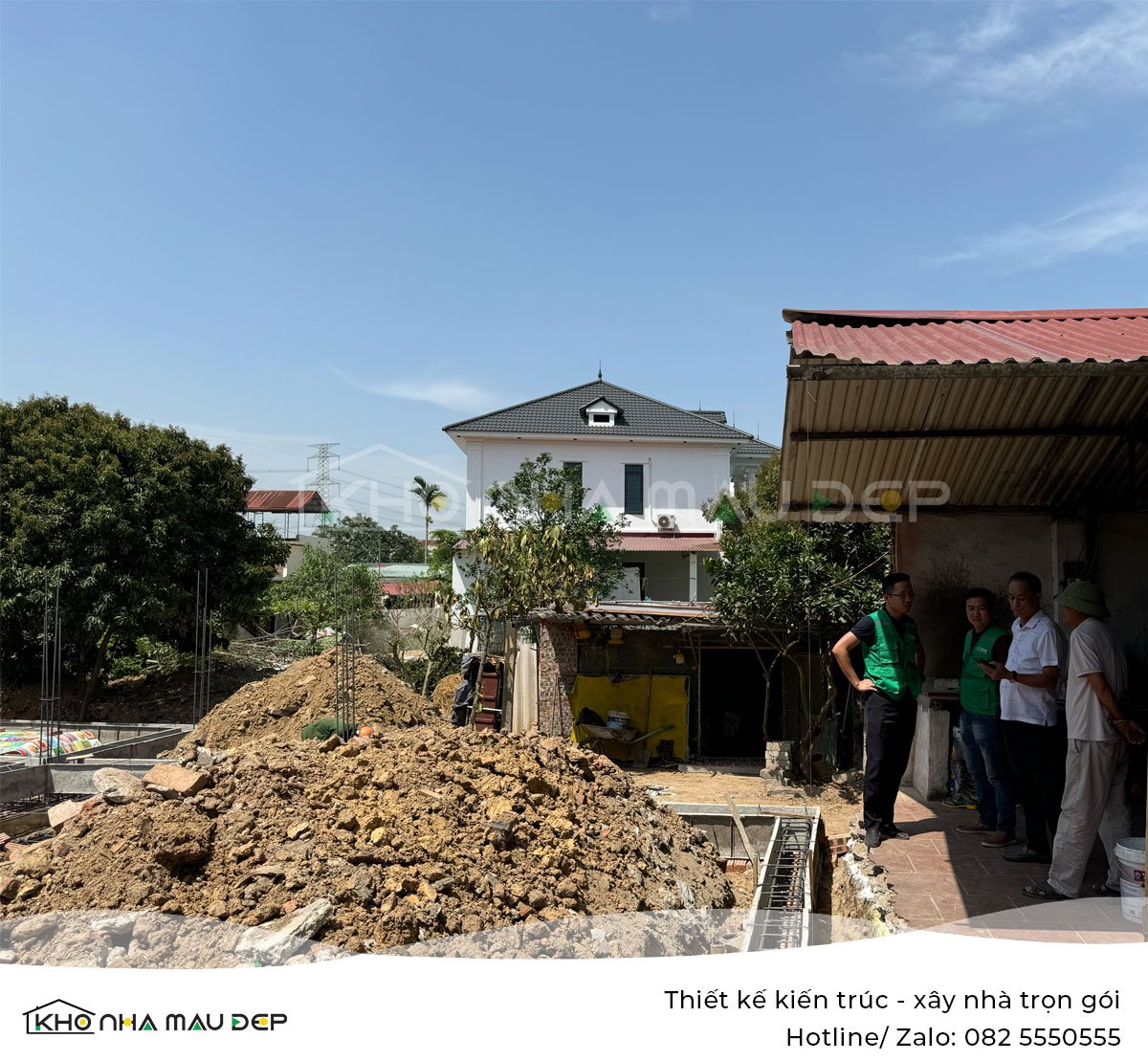 Xây nhà trọn gói: Nhà cấp 4 truyền thống anh Thắng, Lương Tài - Bắc Ninh