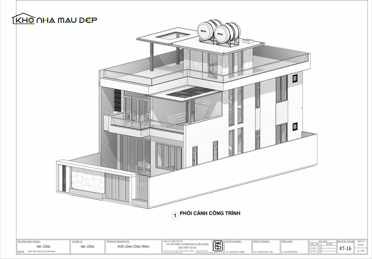 Hồ sơ thiết kế xây dựng đảm bảo đầy đủ và chi tiết