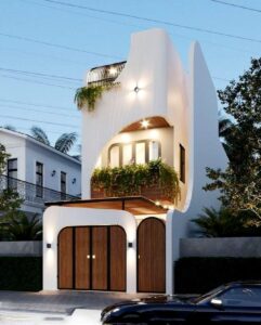 Mẫu nhà ống hiện đại 2 tầng đẹp